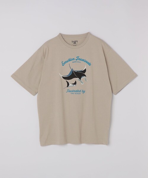 SHIPS Colors（シップス カラーズ）の「SHIPS Colors:パッチワーク & 刺繍 Tシャツ（Tシャツ/カットソー・メンズ・ライトホワイト/ライトグレー/ダークグレー/ベージュ・SMALL/MEDIUM/LARGE/X-LARGE）」の7枚目の写真