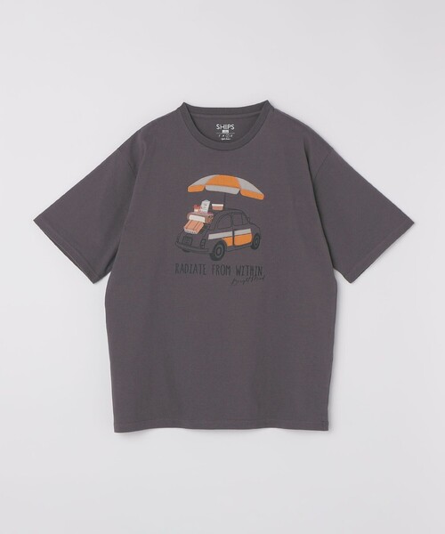 SHIPS Colors（シップス カラーズ）の「SHIPS Colors:パッチワーク & 刺繍 Tシャツ（Tシャツ/カットソー・メンズ・ライトホワイト/ライトグレー/ダークグレー/ベージュ・SMALL/MEDIUM/LARGE/X-LARGE）」の8枚目の写真
