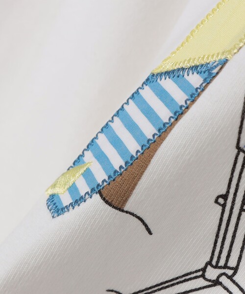 SHIPS Colors（シップス カラーズ）の「SHIPS Colors:パッチワーク & 刺繍 Tシャツ（Tシャツ/カットソー・メンズ・ライトホワイト/ライトグレー/ダークグレー/ベージュ・SMALL/MEDIUM/LARGE/X-LARGE）」の15枚目の写真
