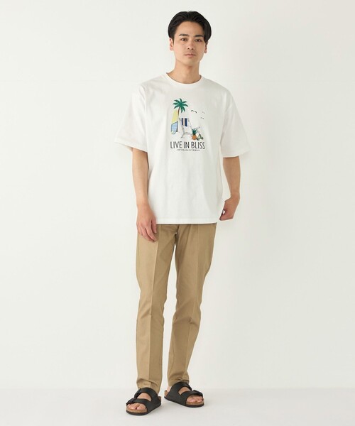 SHIPS Colors（シップス カラーズ）の「SHIPS Colors:パッチワーク & 刺繍 Tシャツ（Tシャツ/カットソー・メンズ・ライトホワイト/ライトグレー/ダークグレー/ベージュ・SMALL/MEDIUM/LARGE/X-LARGE）」の22枚目の写真