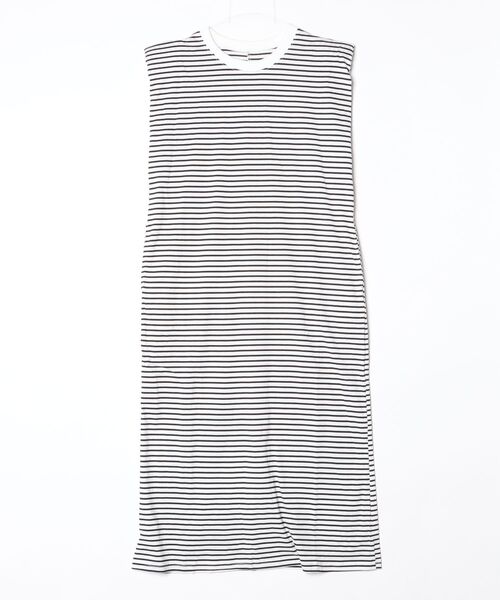YUGA（ユーガ）の「YUGA_YGMC　　Korean-style　　Striped A-line dress（ワンピース・レディース・ホワイト/ブラック・FREE）」の7枚目の写真