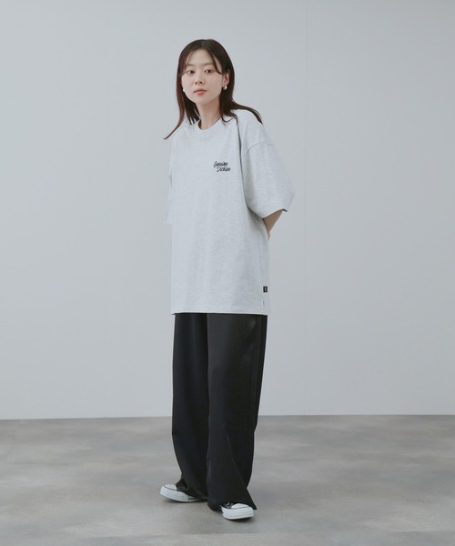 Dickies(ディッキーズ)の「【GENUINE Dickies/ ジェニュインディッキーズ】 ロゴ刺繍 ツアー風プリントTシャツ(Tシャツ/カットソー・メンズ・オートミール/サックスブルー系・M/L/XL)」の6枚目の写真