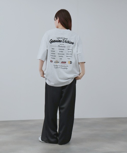 Dickies(ディッキーズ)の「【GENUINE Dickies/ ジェニュインディッキーズ】 ロゴ刺繍 ツアー風プリントTシャツ(Tシャツ/カットソー・メンズ・オートミール/サックスブルー系・M/L/XL)」の7枚目の写真
