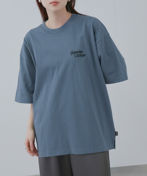 Dickies(ディッキーズ)の「【GENUINE Dickies/ ジェニュインディッキーズ】 ロゴ刺繍 ツアー風プリントTシャツ(Tシャツ/カットソー・メンズ・オートミール/サックスブルー系・M/L/XL)」の8枚目の写真