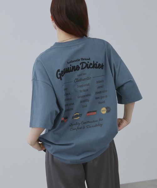 Dickies(ディッキーズ)の「【GENUINE Dickies/ ジェニュインディッキーズ】 ロゴ刺繍 ツアー風プリントTシャツ(Tシャツ/カットソー・メンズ・オートミール/サックスブルー系・M/L/XL)」の9枚目の写真