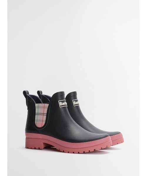 Barbour(バブアー)の「Mallow サイドゴア ショート レインブーツ(レディース)(レインシューズ・レディース・ベージュ/ネイビー・3/4/5)」の2枚目の写真