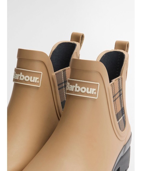 Barbour(バブアー)の「Mallow サイドゴア ショート レインブーツ(レディース)(レインシューズ・レディース・ベージュ/ネイビー・3/4/5)」の5枚目の写真