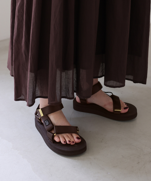 suicoke（スイコック）の「SUICOKE/スイコック SLOBE別注 サンダル（サンダル・レディース・ブラウン/ベージュ・36/37/38/39）」の12枚目の写真