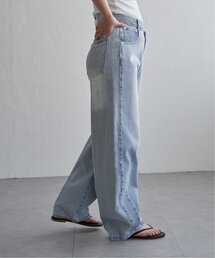 デニムアシメカーブパンツ