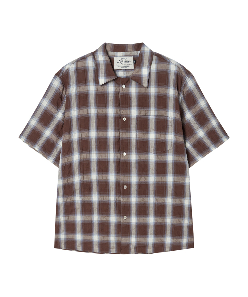 Beyond Closet（-）の「[COLLECTION LINE] エアリーシアサッカー チェック オープンカラー 半袖シャツ マルチ（Tシャツ/カットソー・メンズ・その他・MEDIUM/LARGE）」の2枚目の写真