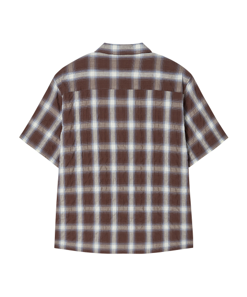 Beyond Closet（-）の「[COLLECTION LINE] エアリーシアサッカー チェック オープンカラー 半袖シャツ マルチ（Tシャツ/カットソー・メンズ・その他・MEDIUM/LARGE）」の4枚目の写真
