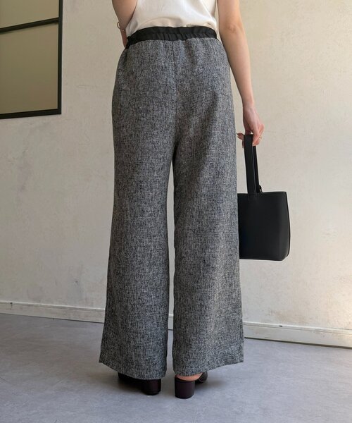 Thevon(ゼボン)の「サマーツイードウエストドロストパンツ(その他パンツ・レディース・アイボリー/ブラック/ライトベージュ・FREE)」の14枚目の写真