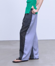 SHEER STRIPE EASY PANTS / シアー ストライプ イージー パンツ