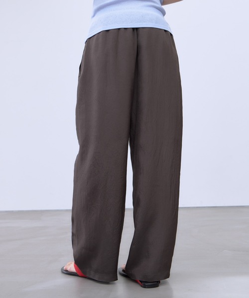 THINGS THAT MATTER(シングス ザット マター)の「SHEER STRIPE EASY PANTS / シアー ストライプ イージー パンツ(その他パンツ・レディース・ブラック/サックスブルー/イエロー・FREE)」の12枚目の写真