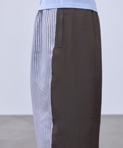 THINGS THAT MATTER(シングス ザット マター)の「SHEER STRIPE EASY PANTS / シアー ストライプ イージー パンツ(その他パンツ・レディース・ブラック/サックスブルー/イエロー・FREE)」の17枚目の写真