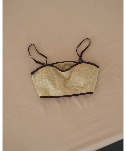 anuke(アンヌーク)の「Cupin Knit Bustier 62610520(チューブトップ・レディース・ブラウン/ブラック/ライトブルー/オフホワイト・FREE)」の2枚目の写真