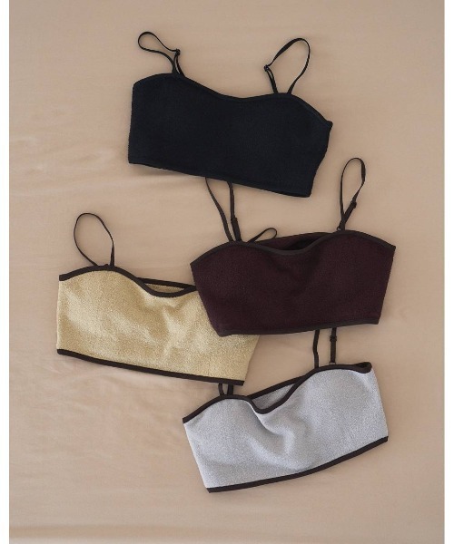 anuke(アンヌーク)の「Cupin Knit Bustier 62610520(チューブトップ・レディース・ブラウン/ブラック/ライトブルー/オフホワイト・FREE)」の5枚目の写真