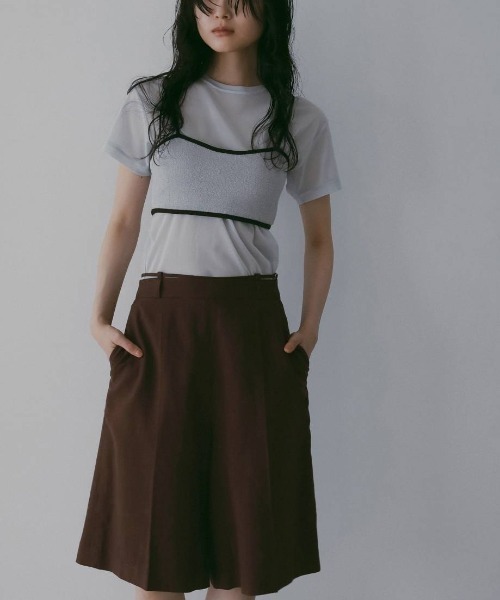 anuke(アンヌーク)の「Cupin Knit Bustier 62610520(チューブトップ・レディース・ブラウン/ブラック/ライトブルー/オフホワイト・FREE)」の8枚目の写真