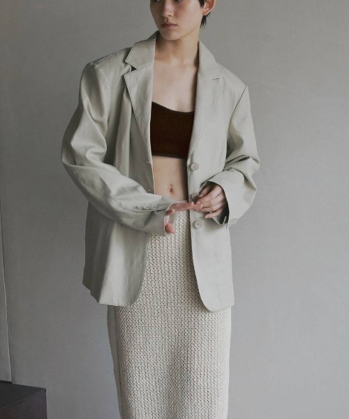 anuke(アンヌーク)の「Cupin Knit Bustier 62610520(チューブトップ・レディース・ブラウン/ブラック/ライトブルー/オフホワイト・FREE)」の12枚目の写真