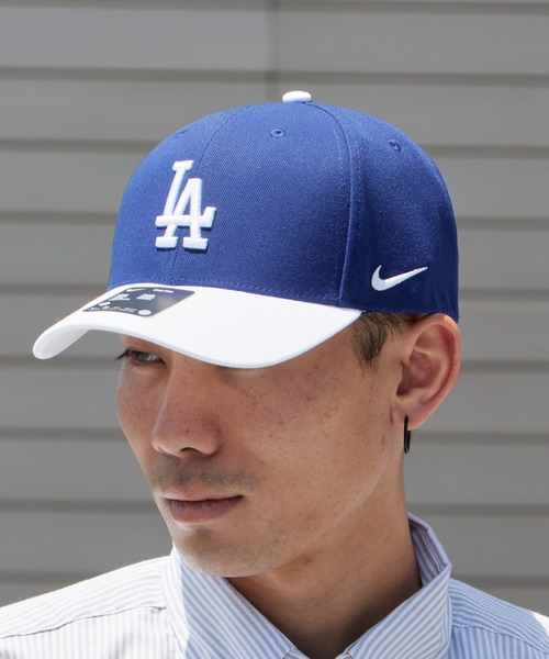 NIKE（ナイキ）の「NIKE/ナイキ DRI-FIT CLUB STRUCTURED CAP カーブバイザー ブランドロゴ キャップ メンズ 2026年 夏 夏服（キャップ・メンズ・ホワイト/ブラウン/ブルー/ブラウン系/ブルー系/ブルー系1/ブルー系2/ブルー系3/ブルー系4・M/L）」の6枚目の写真
