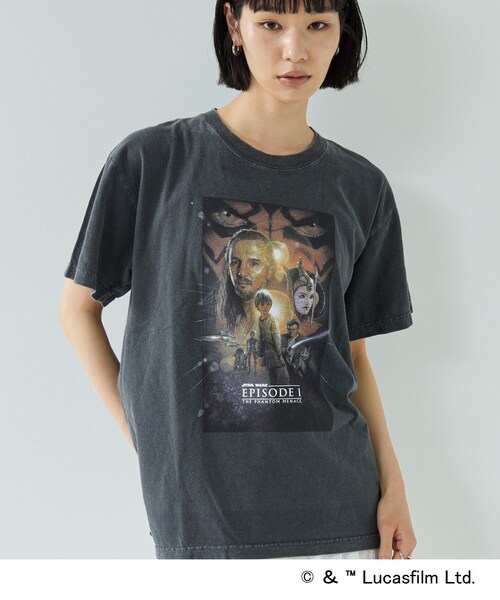 GALLEST(ギャレスト)の「【GOODROCKSPEED】STAR WARS EPISODE I / Print T-Shirt(Tシャツ/カットソー・レディース・チャコールグレー・38)」の1枚目の写真