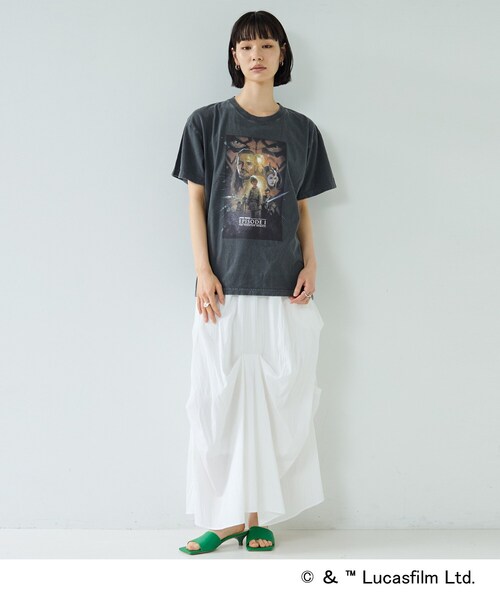 GALLEST(ギャレスト)の「【GOODROCKSPEED】STAR WARS EPISODE I / Print T-Shirt(Tシャツ/カットソー・レディース・チャコールグレー・38)」の2枚目の写真