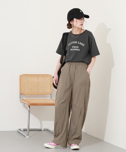 laulea(ラウレア)の「lauleaワッシャーベイカーパンツ(その他パンツ・レディース・キャメル/ベージュ/オフホワイト/モカ/ブラック・M)」の22枚目の写真