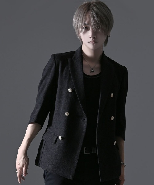 RUDOL(ルドル)の「『RUDOL/ルドル』6Bツイード7分袖ジャケット(テーラードジャケット・メンズ・ネイビー/グレー/ブラック・L/M)」の16枚目の写真