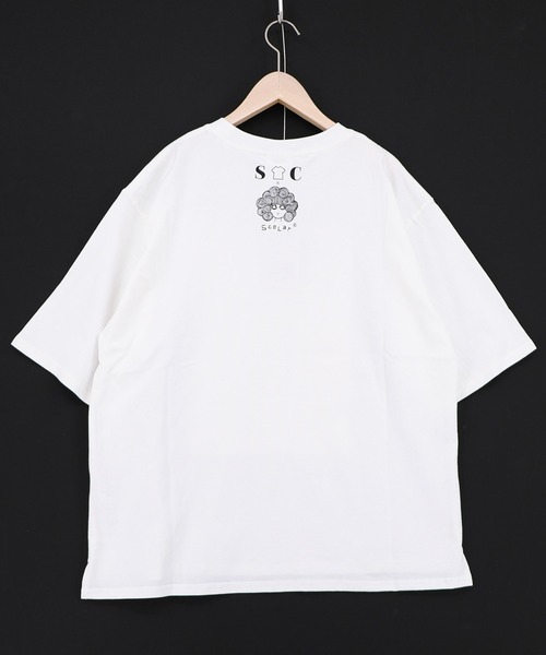 ScoLar（スカラー）の「162676：【イラスト募集】オアシスの夢柄Tシャツ（Tシャツ/カットソー・レディース・オフホワイト/チャコールグレー・M）」の10枚目の写真