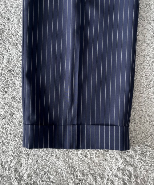 KAIKO(カイコー)の「KAIKO Wool wide slacks(スラックス・メンズ・チェック/グレー系その他/ストライプ・2/1)」の17枚目の写真
