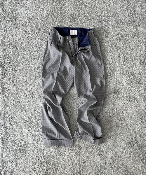 KAIKO(カイコー)の「KAIKO Wool wide slacks(スラックス・メンズ・チェック/グレー系その他/ストライプ・2/1)」の16枚目の写真
