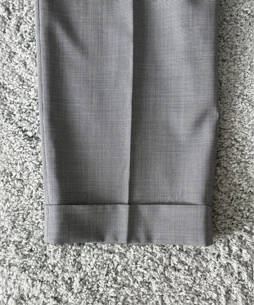 KAIKO(カイコー)の「KAIKO Wool wide slacks(スラックス・メンズ・チェック/グレー系その他/ストライプ・2/1)」の7枚目の写真