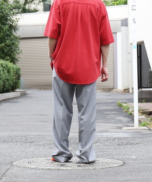 KAIKO(カイコー)の「KAIKO Wool wide slacks(スラックス・メンズ・チェック/グレー系その他/ストライプ・2/1)」の20枚目の写真