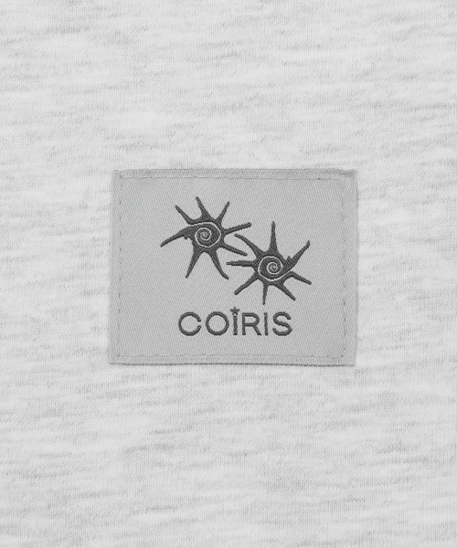 COIRIS(コイリス)の「ホタルレタリング配色リンガー半袖Tシャツ(2カラー)(Tシャツ/カットソー・レディース・ライトグレー/ネイビー・FREE)」の7枚目の写真