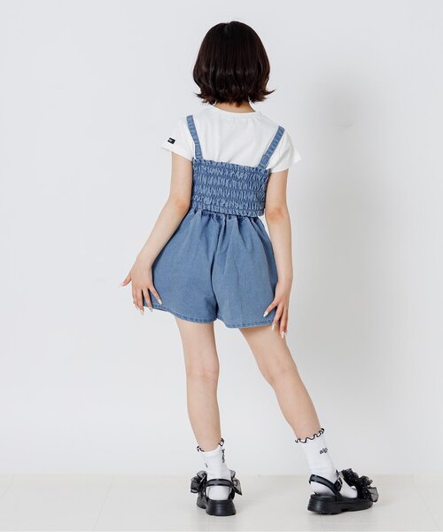 algy(アルジー)の「ライトオンスデニム3点セット(セットアップ・キッズ・サックスブルー/ブラック・160/130/150/140)」の8枚目の写真
