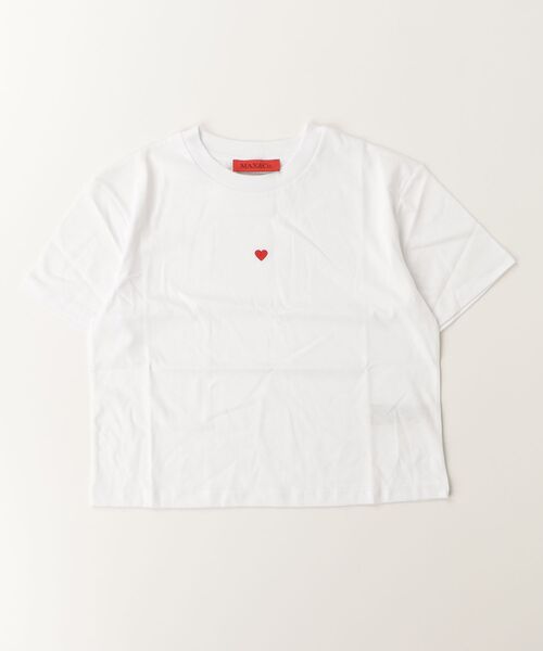 MAX&Co.(マックス アンド コー)の「Max&Co.(マックスアンドコー)Kids & Junior クロップド半袖Tシャツカットソー(Tシャツ/カットソー・キッズ・ホワイト・12Y)」の1枚目の写真