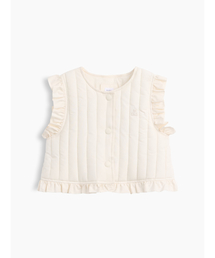 GAP（ギャップ）の「ラッフルフリル キルティングベスト(幼児・ベビー)（その他アウター）」