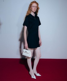 Polo Zip Mini Flare OP / ハーフジップフレアミニワンピース