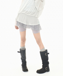 MIRECO（ミレコ）の「LACE LAYER WRAP SKORT STONE GREY（その他パンツ）」
