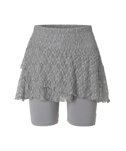 MIRECO（ミレコ）の「LACE LAYER WRAP SKORT STONE GREY（その他パンツ・レディース・その他・FREE）」の4枚目の写真