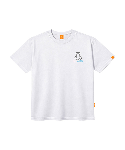 LLAMO(エラモ)の「ラインベア 半袖Tシャツ 男女共用 ビッグサイズ S 4XL(Tシャツ/カットソー・レディース・ホワイト/チャコールグレー/ネイビー・SMALL/MEDIUM/LARGE/X-LARGE/2XL/4XL/3XL)」の5枚目の写真