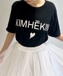 【Narcissus / KIMHEKIM WOMAN ( キムへキム ) 】ハートオーバーTシャツ 半袖 ロゴ
