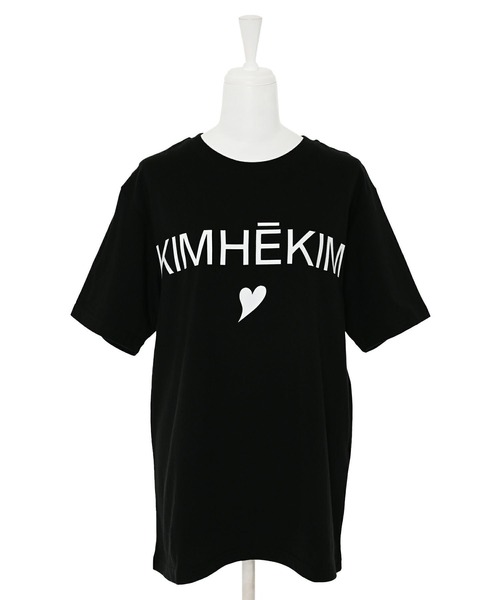 Narcissus(ナルシス)の「【Narcissus / KIMHEKIM WOMAN ( キムへキム ) 】ハートオーバーTシャツ 半袖 ロゴ(Tシャツ/カットソー・レディース・ブラック・XS/S size)」の6枚目の写真