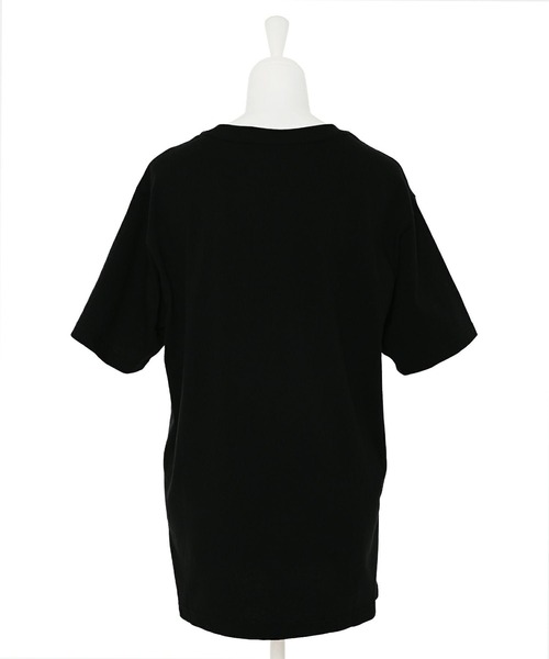 Narcissus(ナルシス)の「【Narcissus / KIMHEKIM WOMAN ( キムへキム ) 】ハートオーバーTシャツ 半袖 ロゴ(Tシャツ/カットソー・レディース・ブラック・XS/S size)」の7枚目の写真