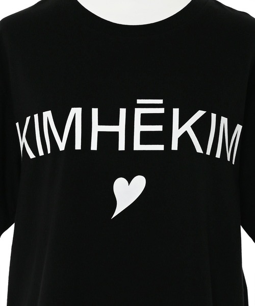 Narcissus(ナルシス)の「【Narcissus / KIMHEKIM WOMAN ( キムへキム ) 】ハートオーバーTシャツ 半袖 ロゴ(Tシャツ/カットソー・レディース・ブラック・XS/S size)」の8枚目の写真
