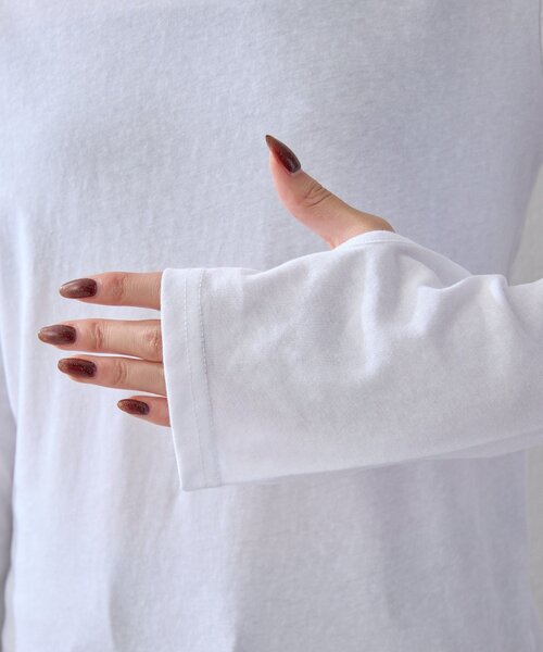 GALLARDAGALANTE(ガリャルダガランテ)の「【2026AW Debut】【UNFORM】2PACヘンリーネックカットソー(Tシャツ/カットソー・レディース・ネイビー/グレー・FREE)」の14枚目の写真