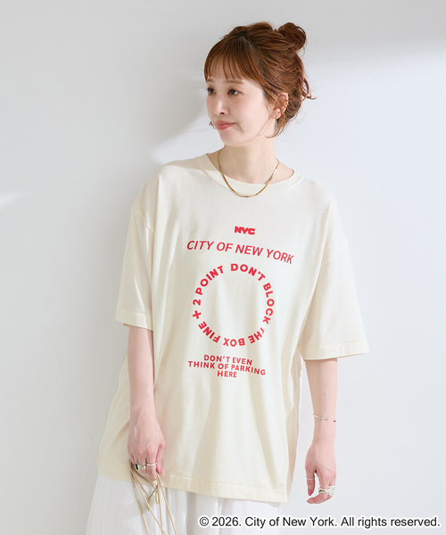 GOOD ROCK SPEED(グッドロックスピード)の「GOOD ROCK SPEED / グッドロックスピード NYC S/S Tshirts(Tシャツ/カットソー・レディース・ブラック/ライトグレー/アイボリー・FREE)」の2枚目の写真
