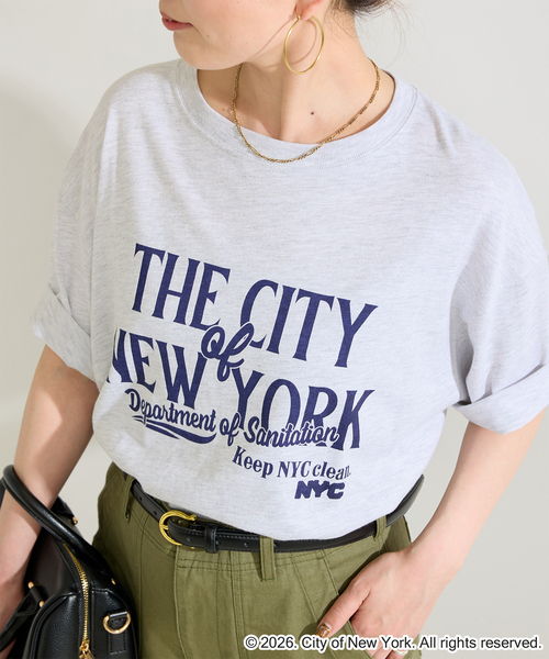 GOOD ROCK SPEED(グッドロックスピード)の「GOOD ROCK SPEED / グッドロックスピード NYC S/S Tshirts(Tシャツ/カットソー・レディース・ブラック/ライトグレー/アイボリー・FREE)」の3枚目の写真