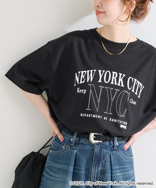 GOOD ROCK SPEED(グッドロックスピード)の「GOOD ROCK SPEED / グッドロックスピード NYC S/S Tshirts(Tシャツ/カットソー・レディース・ブラック/ライトグレー/アイボリー・FREE)」の1枚目の写真