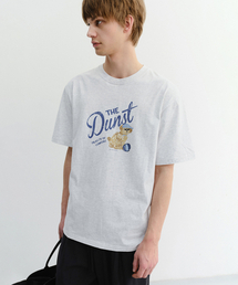 DRAWING PUPPY T-SHIRT_UNISEX_UDTS6B127_LIGHT MELANGE GREY